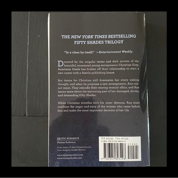 E L James- set of 3 Books-“Fifty Shades Of Grey” - Used - Picture 7 of 9